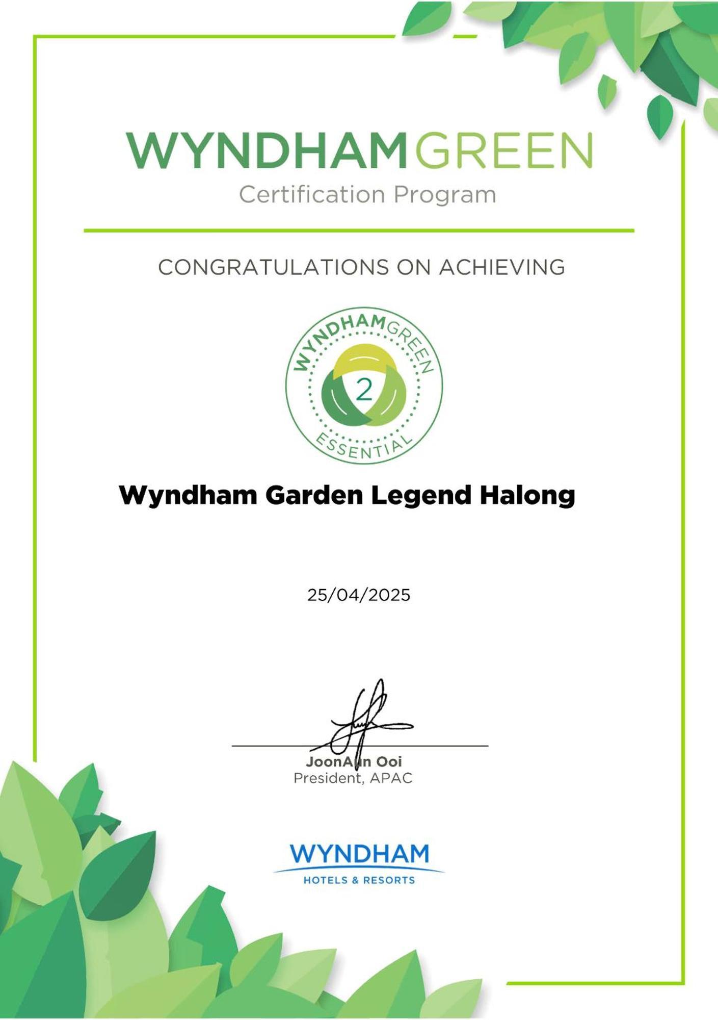 מלון הלונג Wyndham Garden Legend Halong מראה חיצוני תמונה